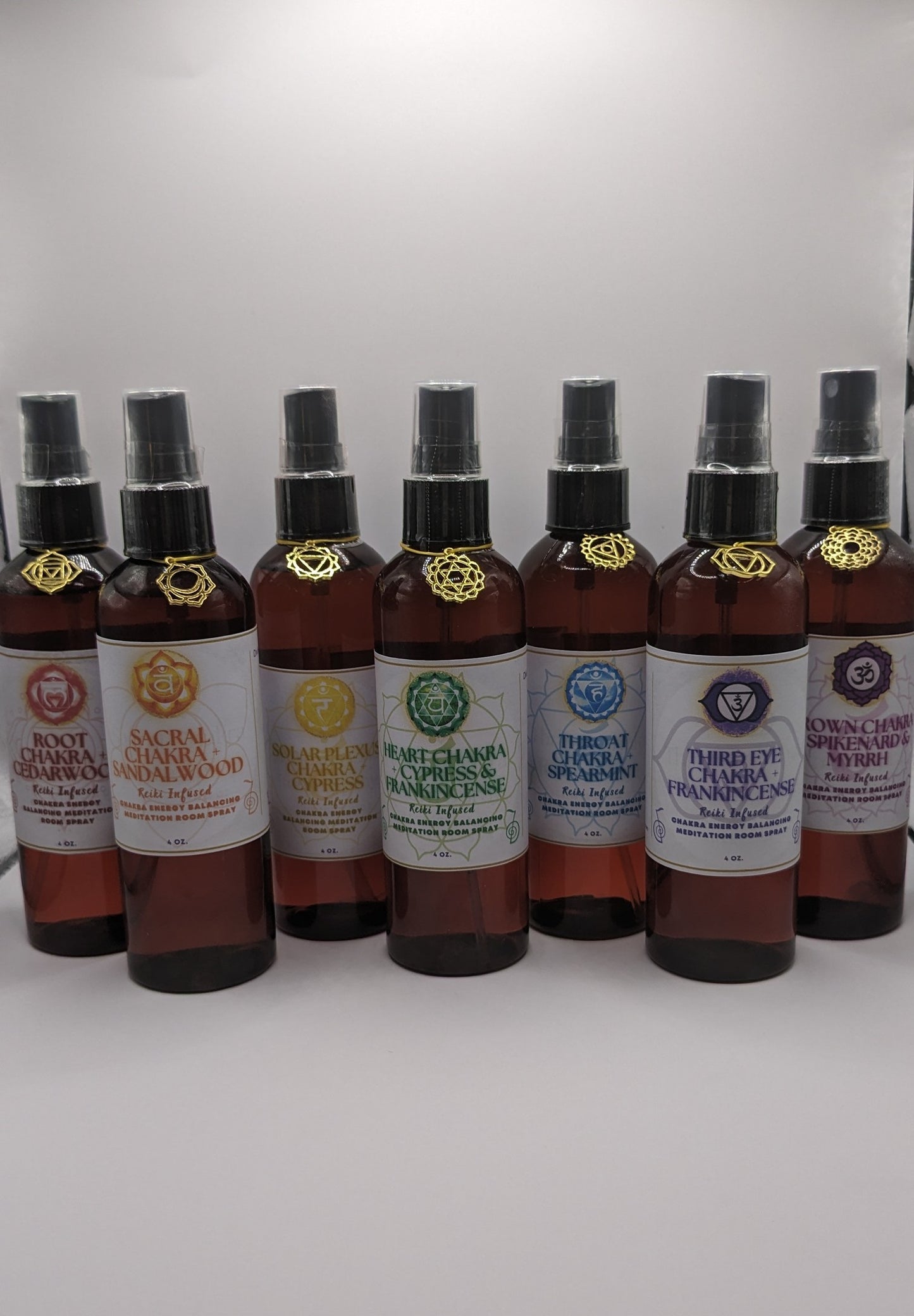 BUNDLE SET - Set of 7 Reiki Infused Chakra Room Sprays