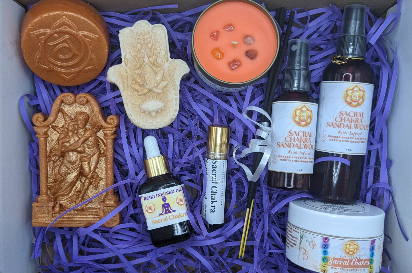 Svadhisthana Sacral Chakra Bundle Collection Gift Set - Sandalwood