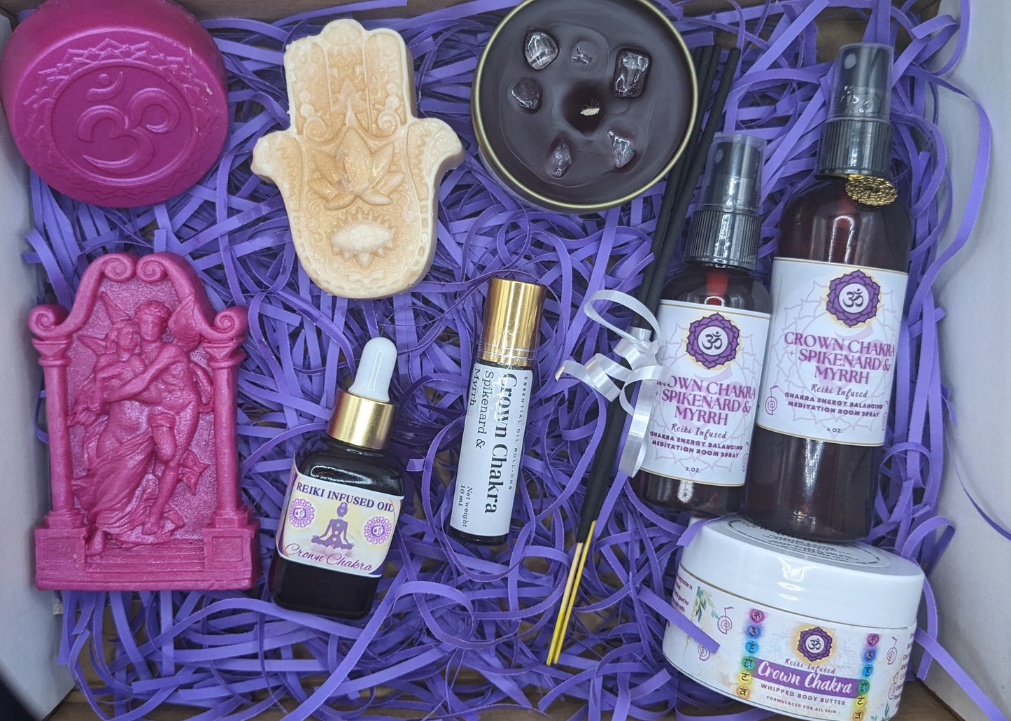 Sahasrara Crown Chakra Bundle Collection Gift Set - Spikenard & Myrrh