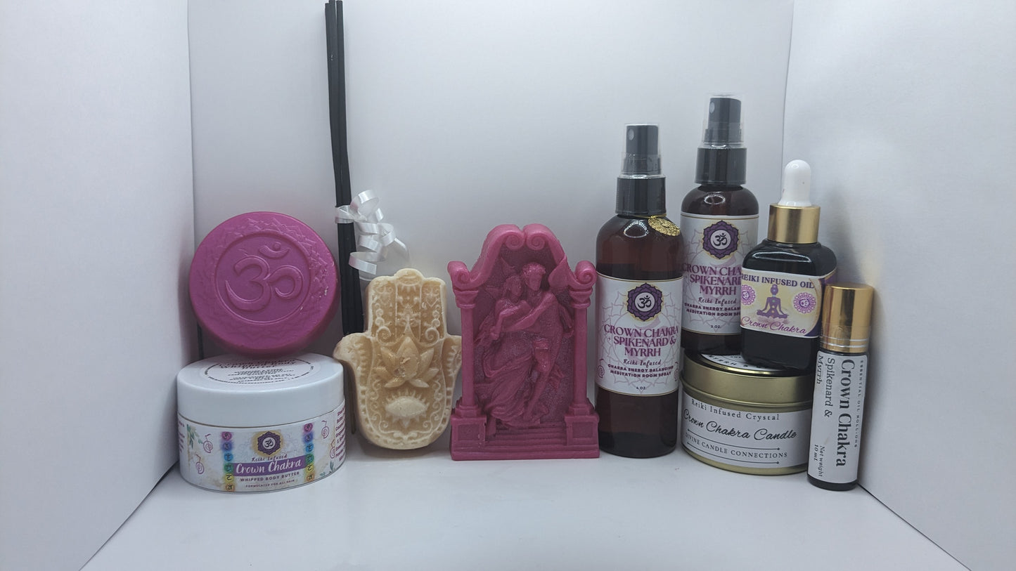 Sahasrara Crown Chakra Bundle Collection Gift Set - Spikenard & Myrrh