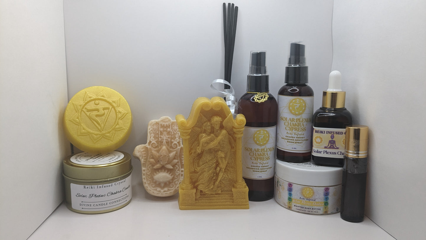 Manipura Solar Plexus Chakra Bundle Collection Gift Set - Cypress