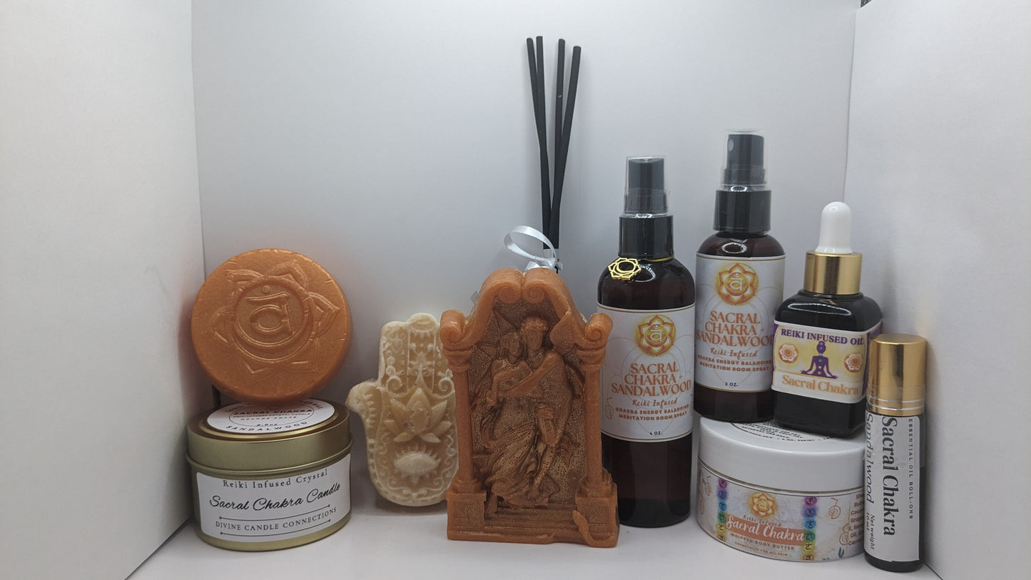 Svadhisthana Sacral Chakra Bundle Collection Gift Set - Sandalwood