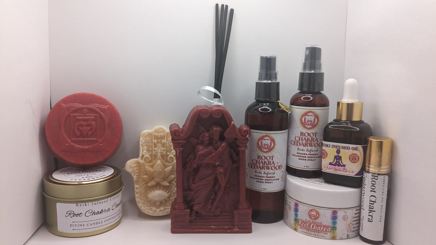 Muladhara Root Chakra Bundle Collection Gift Set - Cedarwood